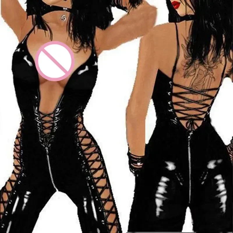2025 Sexy Wetlook Latex Catsuit PVC Faux Leather Costume Lady Fetish Hot Erotic Lingerie PU Bodysuit Club Wear
2025 Sexy Wetlook Latex Catsuit PVC Faux Leather Costume Lady Fetish Hot Erotic Lingerie PU Bodysuit Club Wear
