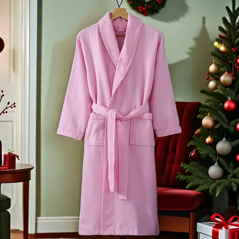 Summer 100% Cotton Long Bath Robe Kimono Men Full Sleeve Light Weight Waffle Towel Bathrobe Sleepwear Women Dressing Gown Casual
Summer 100% Cotton Long Bath Robe Kimono Men Full Sleeve Light Weight Waffle Towel Bathrobe Sleepwear Women Dressing Gown Casual