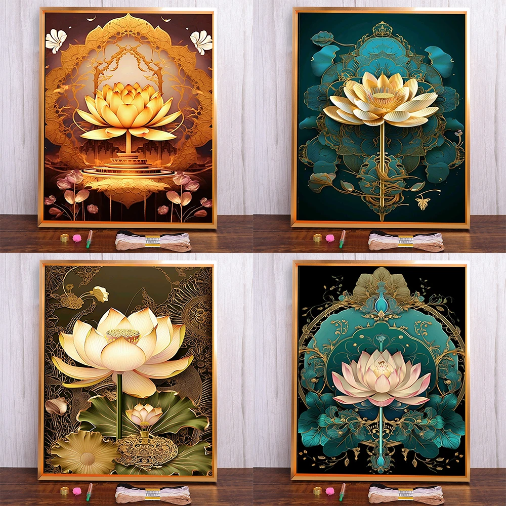 Flowers Lotus Printed Cross Stitch Embroidery Patterns DMC Threads Painting Craft Handmade Needlework Sales Counted Home Decor
Flowers Lotus Printed Cross Stitch Embroidery Patterns DMC Threads Painting Craft Handmade Needlework Sales Counted Home Decor