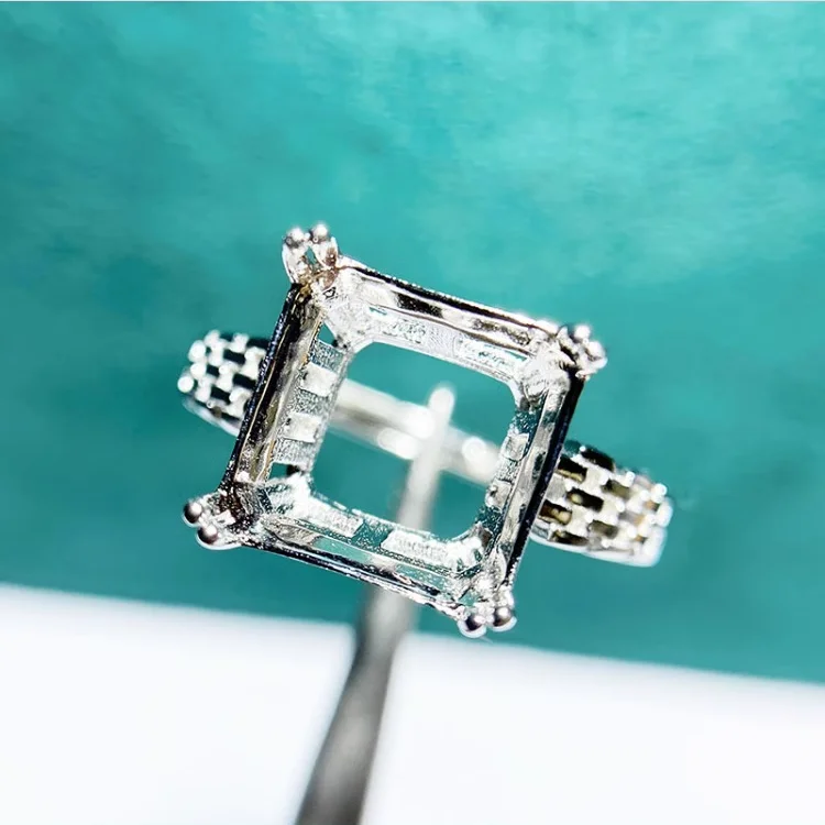 MeiBaPJ 10mm Sqaure Stone 925 Sterling Silver Fashion Ring Setting DIY Empty Holder for Women Fine Charm Jewelry
MeiBaPJ 10mm Sqaure Stone 925 Sterling Silver Fashion Ring Setting DIY Empty Holder for Women Fine Charm Jewelry