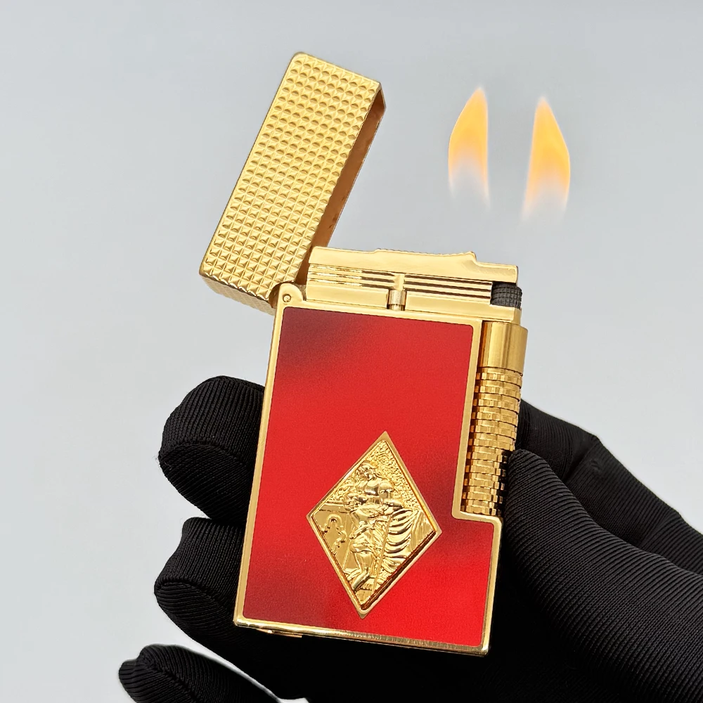 Lighters Butane Gas Double Flame Romeo Y Julie TA Smoking Cigarette Tobacco Accessories Men Father Birthday Gifts Dual Fire
Lighters Butane Gas Double Flame Romeo Y Julie TA Smoking Cigarette Tobacco Accessories Men Father Birthday Gifts Dual Fire
