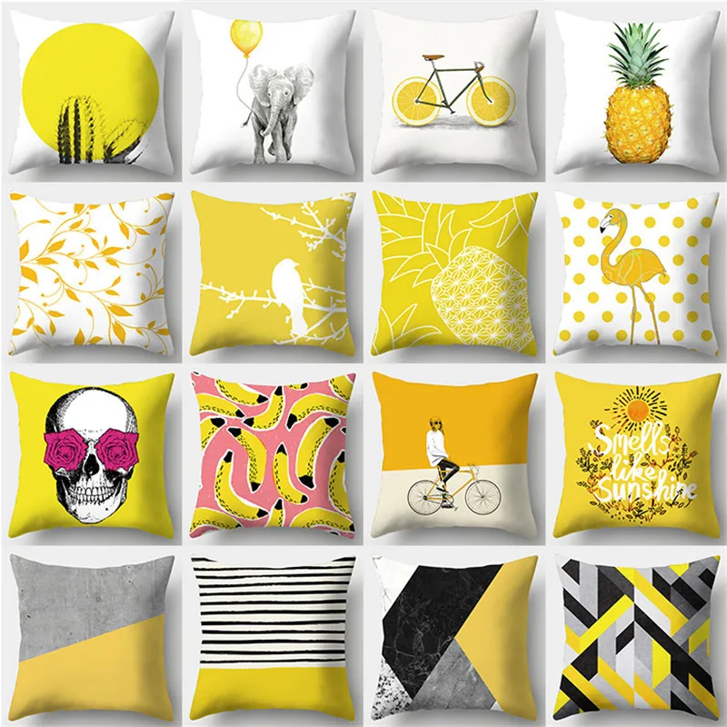 45x45 Polyester Pillowcase Yellow Geometric Decorative Cushion Cover Decorative Throw Pillow Sofa Cushion Home Decor Pillowcase
45x45 Polyester Pillowcase Yellow Geometric Decorative Cushion Cover Decorative Throw Pillow Sofa Cushion Home Decor Pillowcase