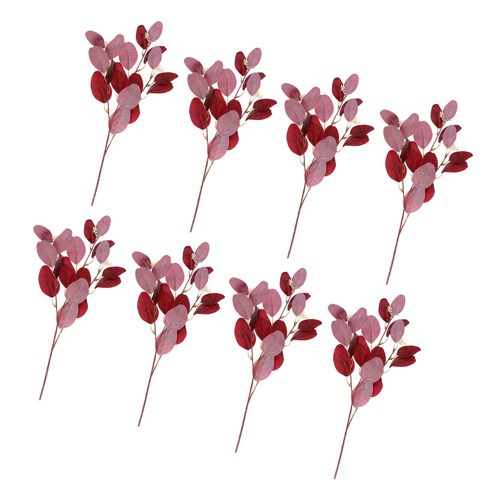 8 Pcs Eucalyptus Stems Faux Eucalyptus Stems High Simulation Leaves Wedding Home Decor Fake Plant naments Autumn Red
8 Pcs Eucalyptus Stems Faux Eucalyptus Stems High Simulation Leaves Wedding Home Decor Fake Plant naments Autumn Red