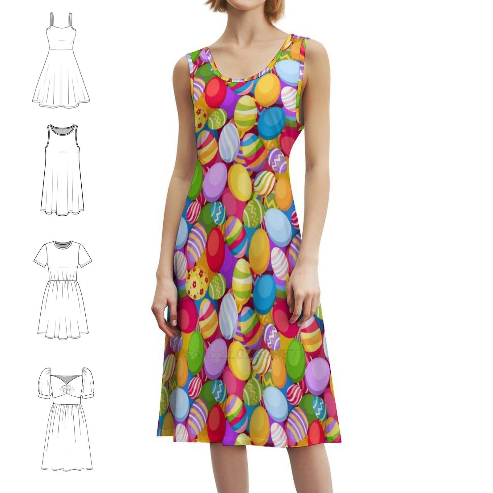 Платье с вырезом в форме сердца и пасхальными яйцами, элегантное летнее праздничное платье для женщин, весеннее платье с узором пасхальных яиц, скрывающее яйца
Платье с вырезом в форме сердца и пасхальными яйцами, элегантное летнее праздничное платье для женщин, весеннее платье с узором пасхальных яиц, скрывающее яйца