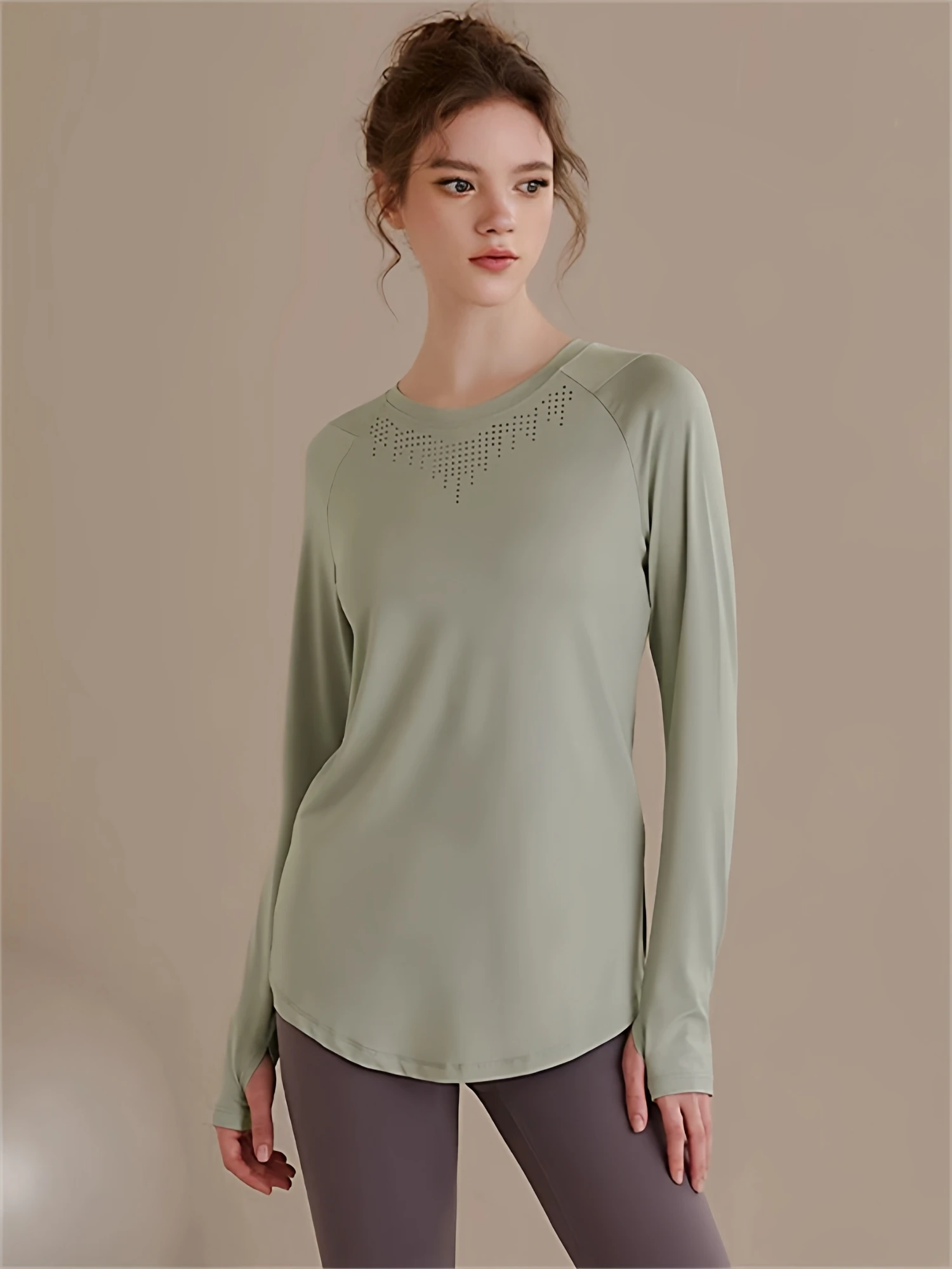 Loose Long Sve Running Yoga Fitn Women's T-irt Large Size Autumn Winter New Sle Qui Dry Butt Covering Top
Loose Long Sve Running Yoga Fitn Women's T-irt Large Size Autumn Winter New Sle Qui Dry Butt Covering Top