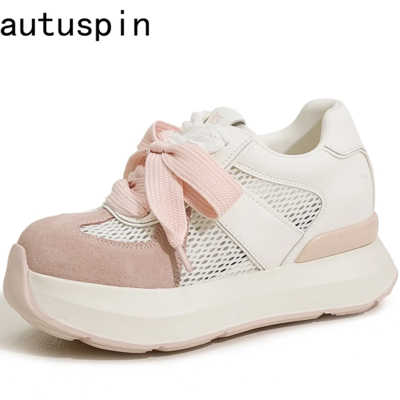 AUTUSPIN 6cm Women Platform Shoes Summer Fashiom Yellow Sneakers Mixed Colors Mesh Ladies Casual Sports Shoes Outdoor Walking
AUTUSPIN 6cm Women Platform Shoes Summer Fashiom Yellow Sneakers Mixed Colors Mesh Ladies Casual Sports Shoes Outdoor Walking