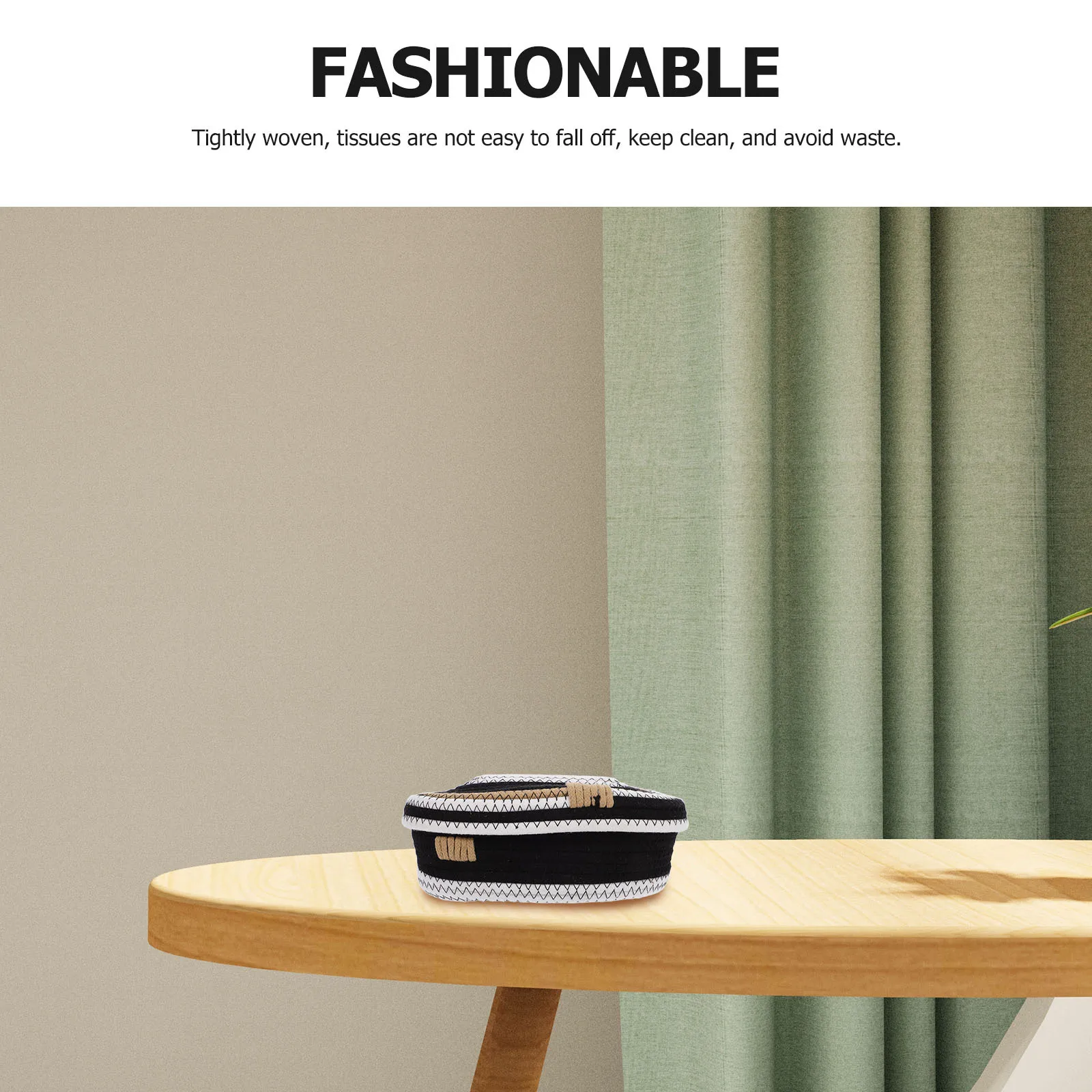 1pc Cotton Rope Woven Tissue Box Stylish Elegant Smooth No Burr Desktop Home Hotel Cafe Decorative Storage Organizer
1pc Cotton Rope Woven Tissue Box Stylish Elegant Smooth No Burr Desktop Home Hotel Cafe Decorative Storage Organizer