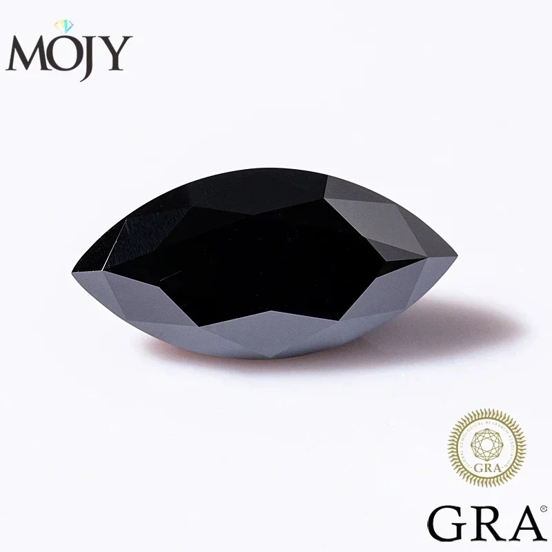 MOJY Black Color Moissanite Stone Marquise Cut 0.5~3.0ct Lab Loose Gems Pass Diamond Tester with GRA Certificate Fine Jewelry
MOJY Black Color Moissanite Stone Marquise Cut 0.5~3.0ct Lab Loose Gems Pass Diamond Tester with GRA Certificate Fine Jewelry