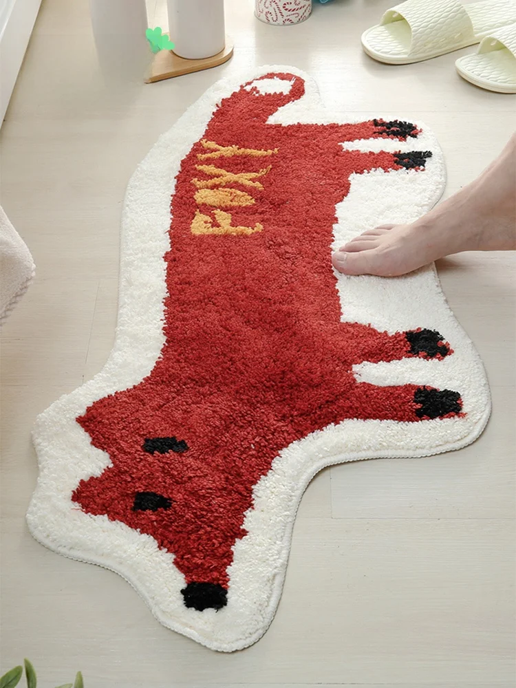 Впитывающий воду коврик для ванной в форме мультяшного животного, противоскользящий коврик для спальни, декоративный напольный коврик для дома
Впитывающий воду коврик для ванной в форме мультяшного животного, противоскользящий коврик для спальни, декоративный напольный коврик для дома