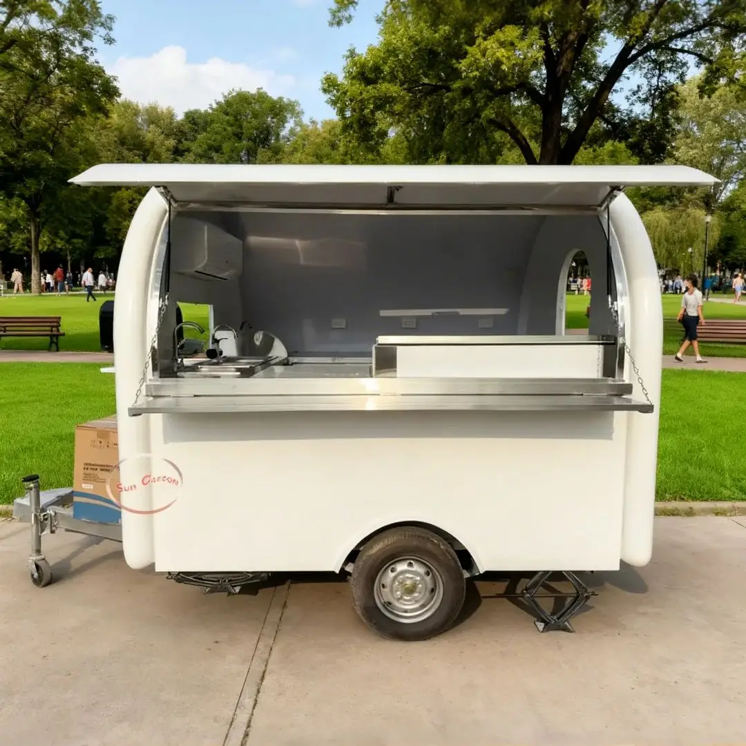 Cream-White Outdoor Food Trailer Simple Appearance Mobile Catering Sales Versatile Food Truck for Various Scenarios
Cream-White Outdoor Food Trailer Simple Appearance Mobile Catering Sales Versatile Food Truck for Various Scenarios