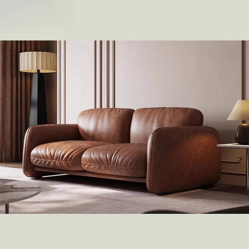 Comfortable living room Shadai simple leather office sofa retro
Comfortable living room Shadai simple leather office sofa retro
