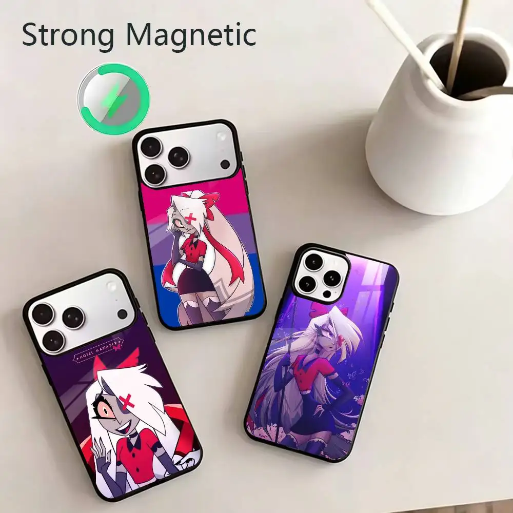Anime Vaggie H-Hazbin H-Hotel Phone Case For iPhone 17,16,15,14,13,12,11Plus,Pro,Max for Magnetic Wireless Charging
Anime Vaggie H-Hazbin H-Hotel Phone Case For iPhone 17,16,15,14,13,12,11Plus,Pro,Max for Magnetic Wireless Charging