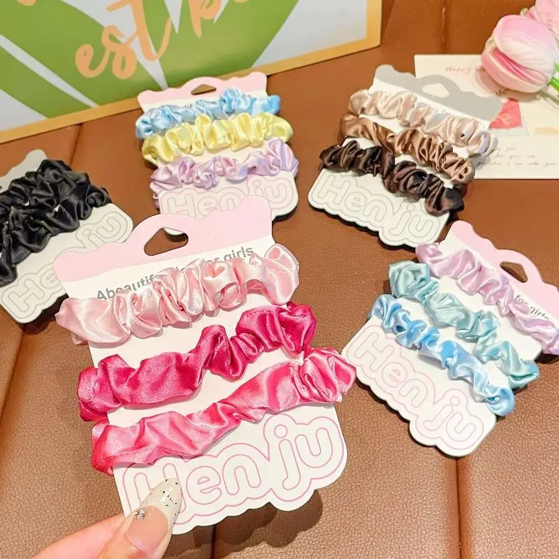 Colorful Satin Silk Scrunchies Elastic Hair Bands Women Solid Color Hair Rope Hair Ties Ponytail Holder Hair Accessories
Colorful Satin Silk Scrunchies Elastic Hair Bands Women Solid Color Hair Rope Hair Ties Ponytail Holder Hair Accessories
