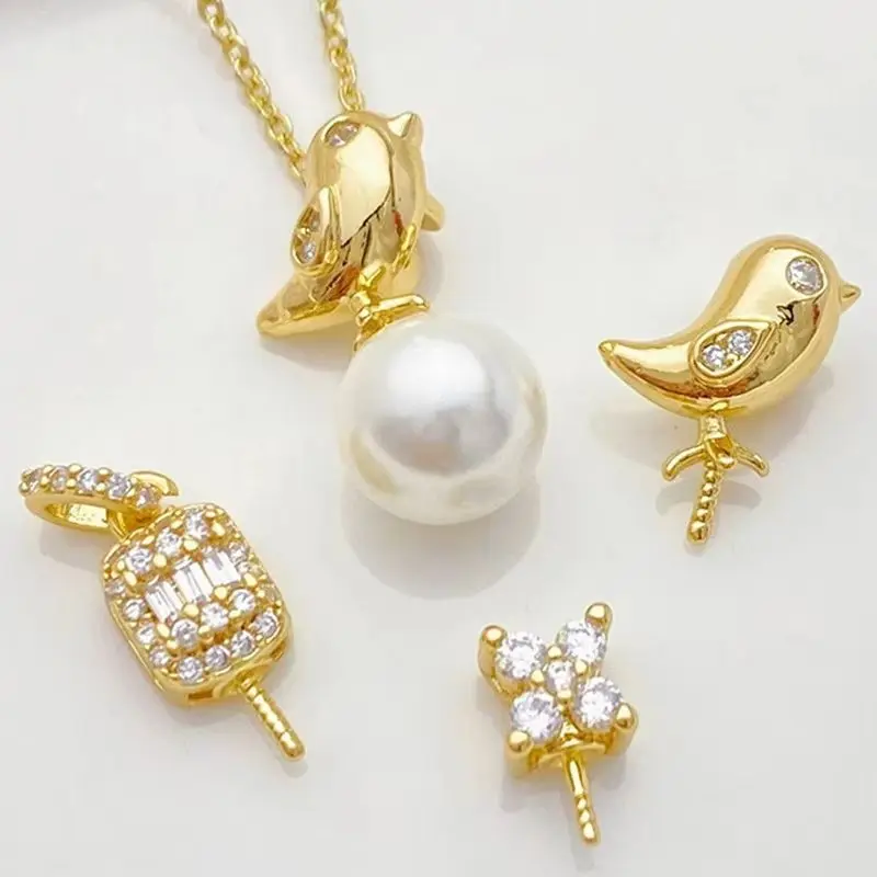 14K Gold Inlaid Zirconium Bird Sheep's Eye Needle Sticky Pearl Holder Pendant Needle Handmade DIY Jewelry Material Accessories
14K Gold Inlaid Zirconium Bird Sheep's Eye Needle Sticky Pearl Holder Pendant Needle Handmade DIY Jewelry Material Accessories