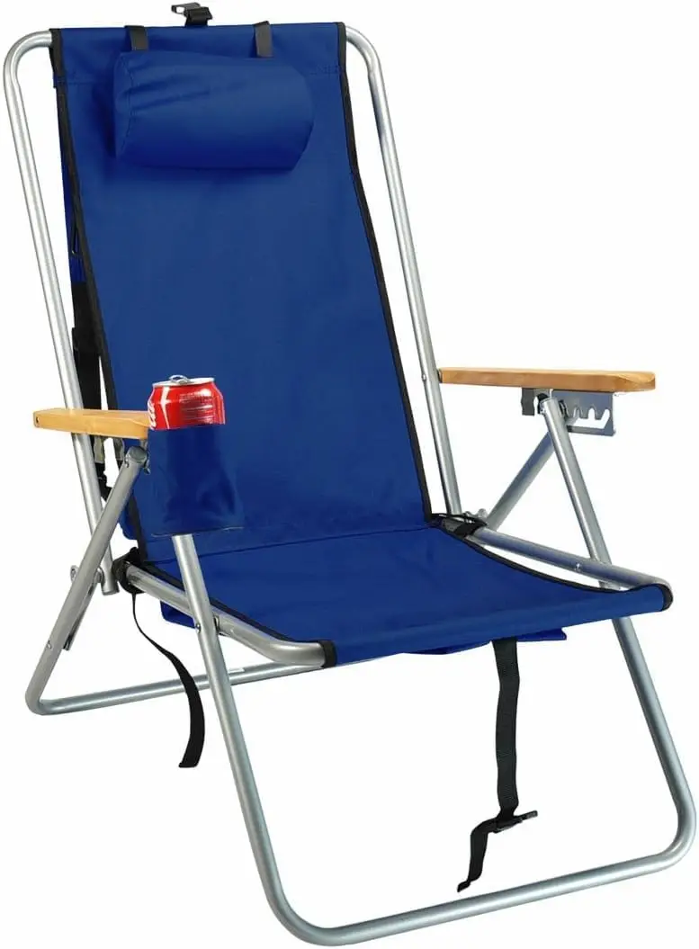 Original 4-Position Steel Backpack Chair with Pillow, Hands-Free Beach Chair Backpack for Adults, Navy
Original 4-Position Steel Backpack Chair with Pillow, Hands-Free Beach Chair Backpack for Adults, Navy