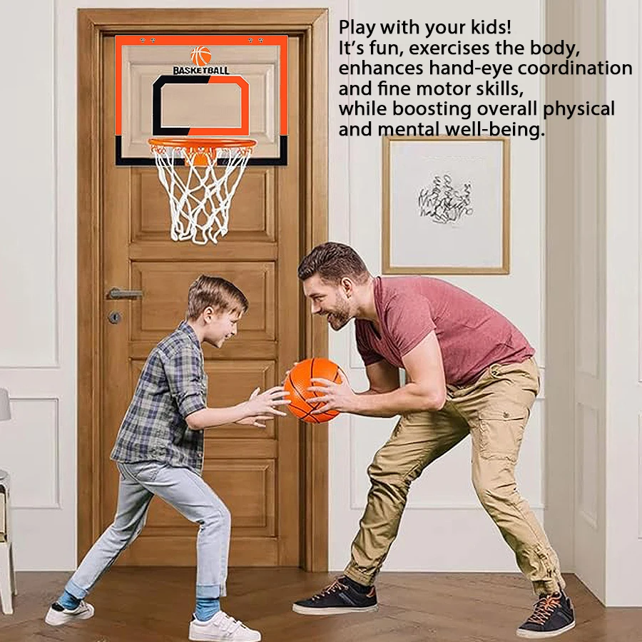 Basketball Hoop with Electronic Scoreboard Wall Mounted Indoor Basketball Game Set for Kids Adults Home Office Sports Toy
Basketball Hoop with Electronic Scoreboard Wall Mounted Indoor Basketball Game Set for Kids Adults Home Office Sports Toy