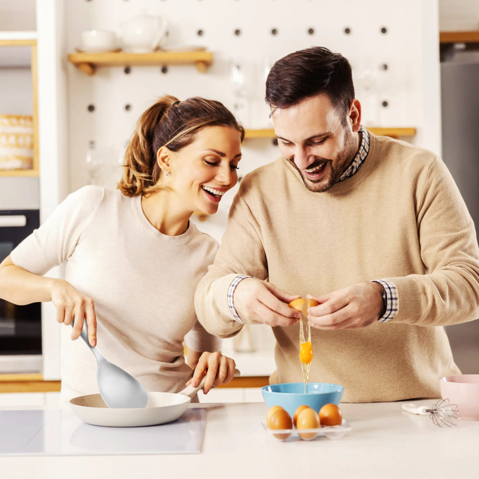 1Pcs Stainless Steel Rice Spoon Large Capacity Smooth Oil-Free Rustproof Scoop Handle for Home Hotel Restaurant Use Cooking
1Pcs Stainless Steel Rice Spoon Large Capacity Smooth Oil-Free Rustproof Scoop Handle for Home Hotel Restaurant Use Cooking