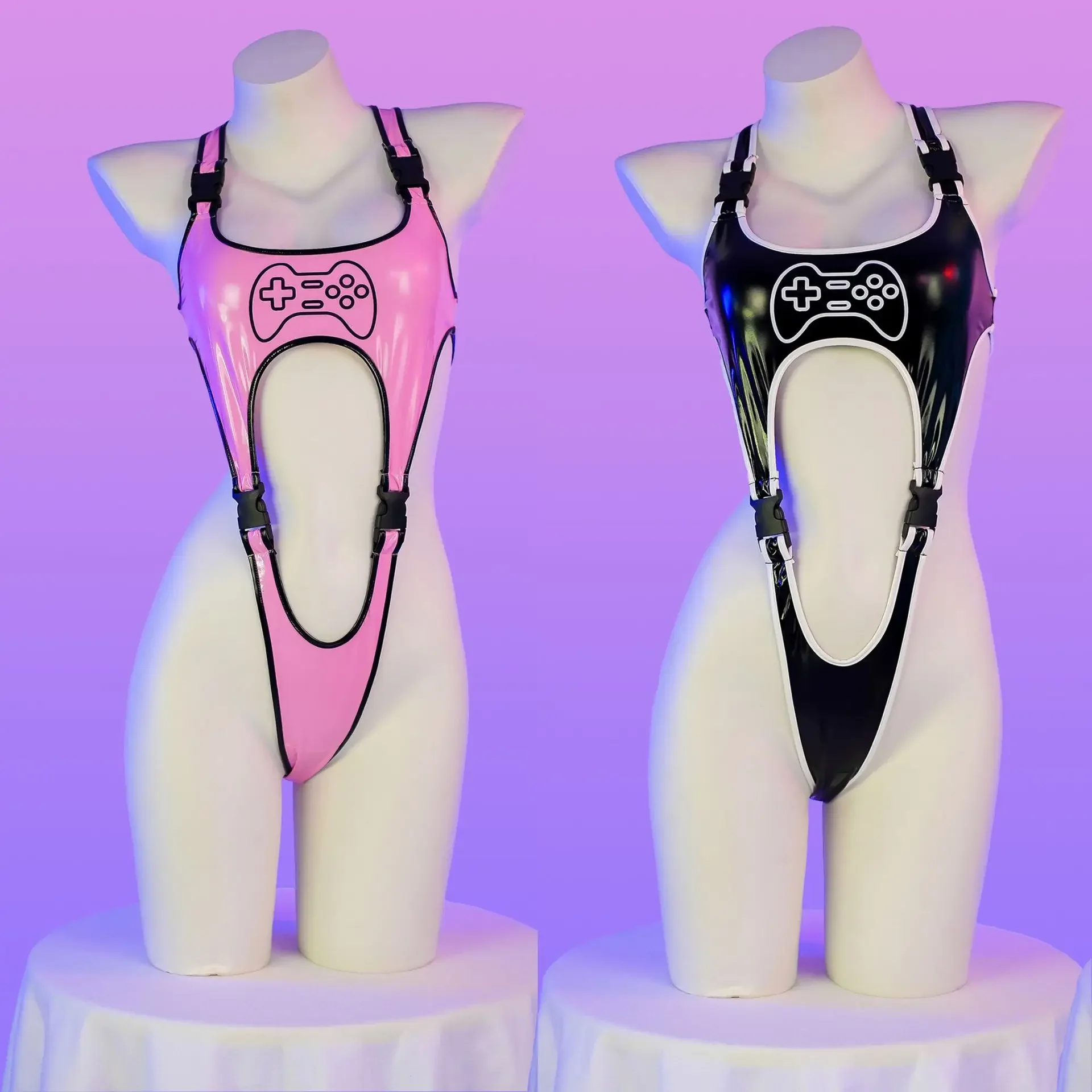 Anime Game Remote Control Cosplay Bodysuit Punk PU Leather Jumpsuit Lingerie Sexy Swimsuit For Women Beach Bathing Swimwear
Anime Game Remote Control Cosplay Bodysuit Punk PU Leather Jumpsuit Lingerie Sexy Swimsuit For Women Beach Bathing Swimwear