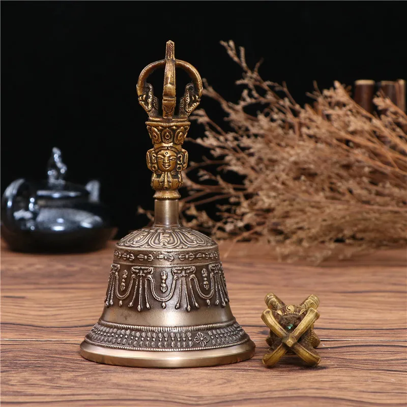 2025 New Copper Bell Tantric Instrument Five-Strand Diamond Bell Pestle Eight Auspicious Bell Carved Tibetan Buddhist Supplies
2025 New Copper Bell Tantric Instrument Five-Strand Diamond Bell Pestle Eight Auspicious Bell Carved Tibetan Buddhist Supplies