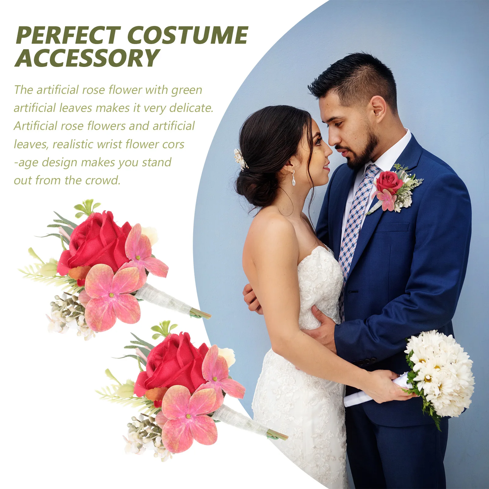 2 Pcs Decorations Wedding Simulation Corsage Groom Artificial Flowers Simulated Corsages Red Clothing Accessories Bridesmaid
2 Pcs Decorations Wedding Simulation Corsage Groom Artificial Flowers Simulated Corsages Red Clothing Accessories Bridesmaid