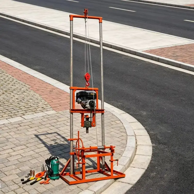 Customized Mini Water Well Drilling Rig, Bestselling Water Well Boring Machine, Household & Orchard Water Well Drilling Machine
Customized Mini Water Well Drilling Rig, Bestselling Water Well Boring Machine, Household & Orchard Water Well Drilling Machine