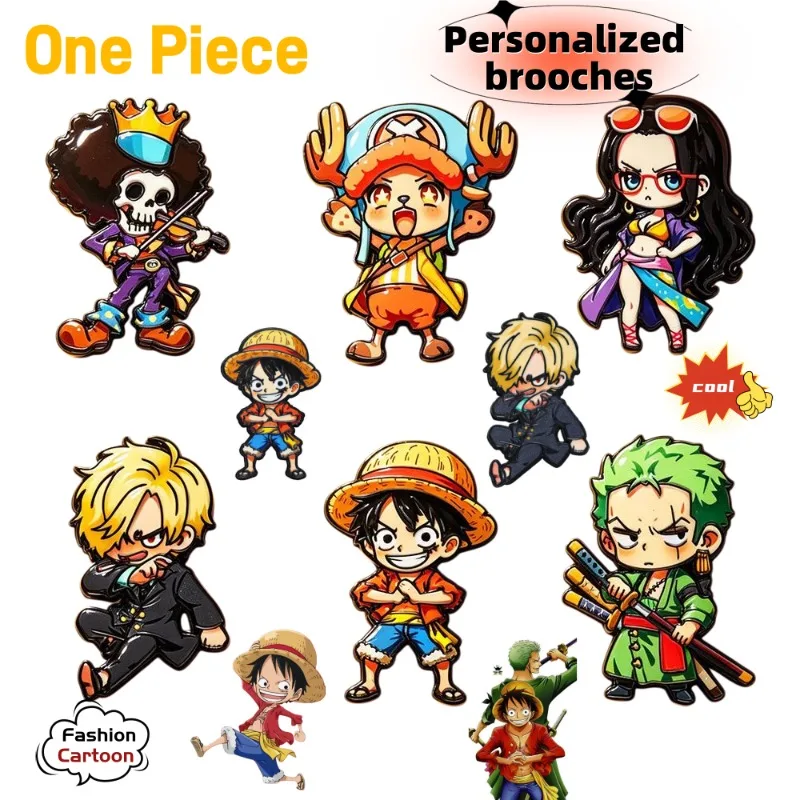 One Piece brooch, cute and fashionable cartoon personalized creative simple Luffy badge brooch, birthday gift for friends
One Piece brooch, cute and fashionable cartoon personalized creative simple Luffy badge brooch, birthday gift for friends
