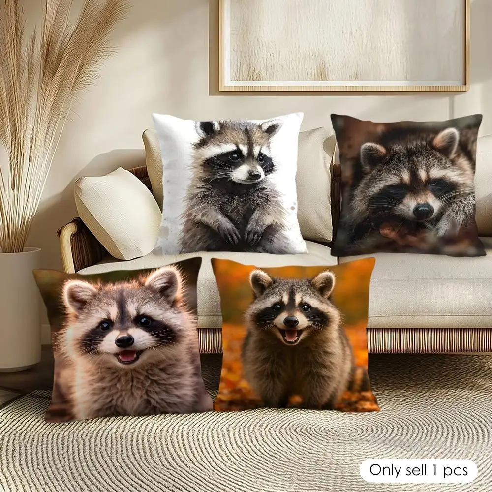 Raccoon Cute Cushion Cover Pillowcase Ultra Soft Skin Friendly Fabric Cloud Like Comfort & Concealed Zipper
Raccoon Cute Cushion Cover Pillowcase Ultra Soft Skin Friendly Fabric Cloud Like Comfort & Concealed Zipper