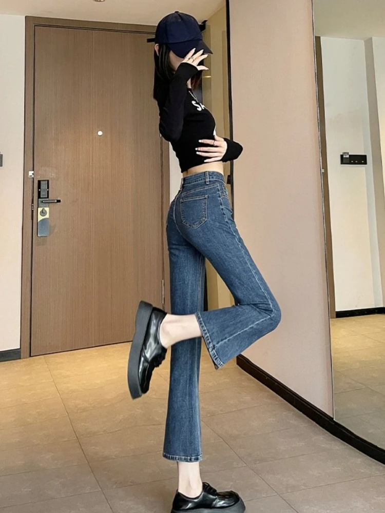 Slim Fit Flare Leg Jeans 2026 Trend High Waist Ankle Length Denim for Women Spring Summer
Slim Fit Flare Leg Jeans 2026 Trend High Waist Ankle Length Denim for Women Spring Summer