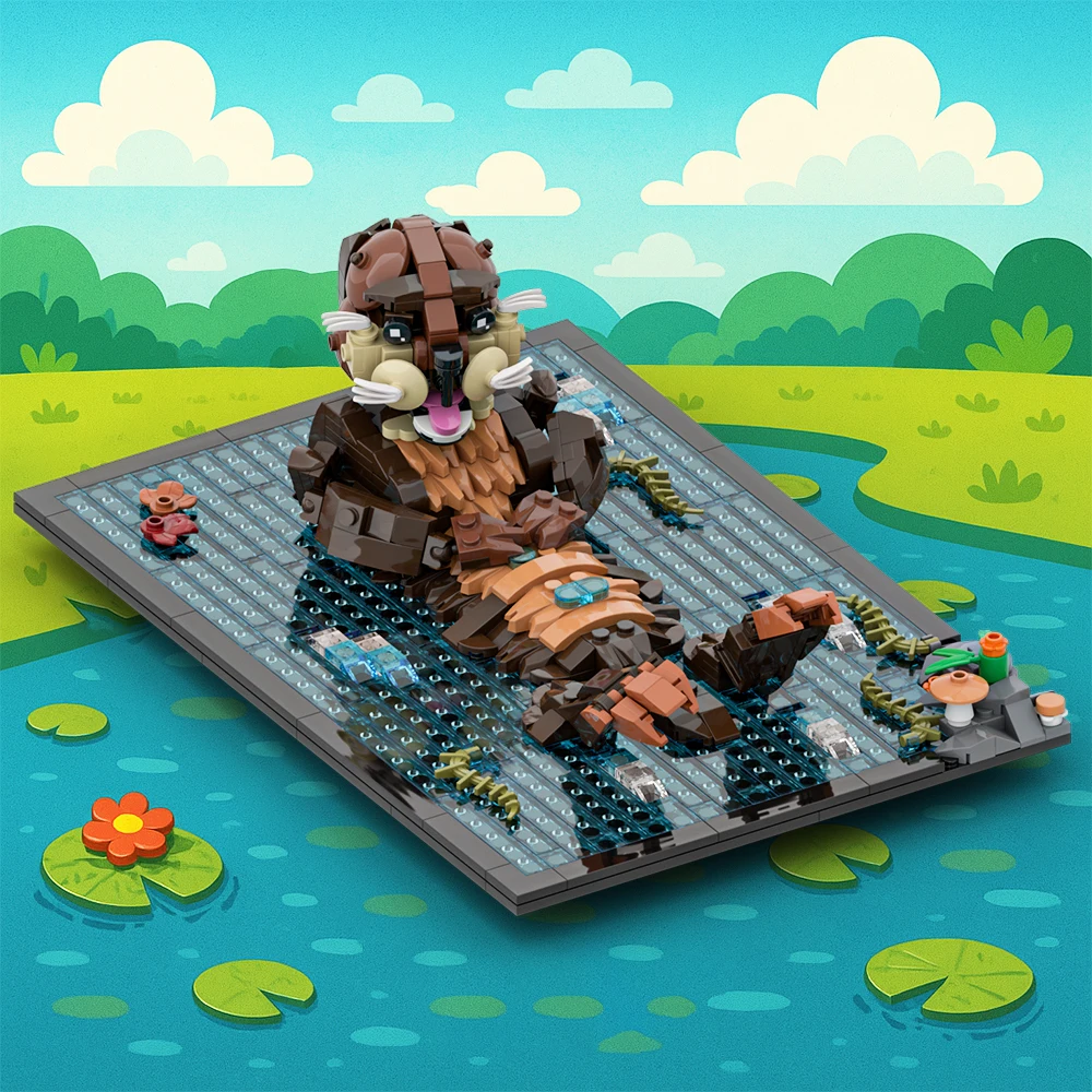 Gobricks MOC Otter Building Blocks Model Otter Marine Animals Bricks DIY Assembly Toys Kids Birthday Gifts
Gobricks MOC Otter Building Blocks Model Otter Marine Animals Bricks DIY Assembly Toys Kids Birthday Gifts