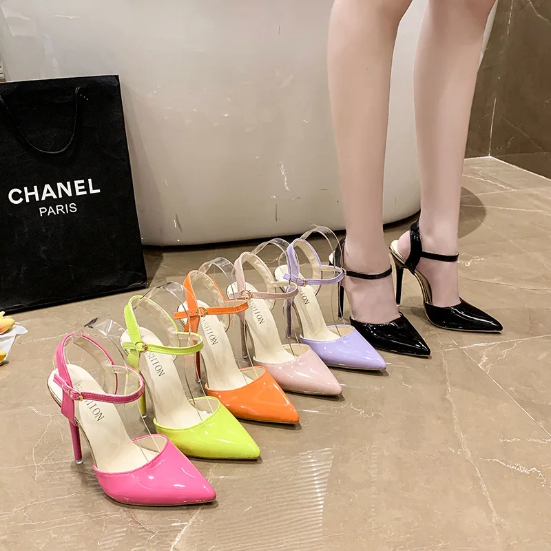 2026 New Patent Leather Pointed Toe Stiletto Heels Ankle Strap Sandals Women Sexy Party Dress Shoes Plus Size Sandalias De Mujer
2026 New Patent Leather Pointed Toe Stiletto Heels Ankle Strap Sandals Women Sexy Party Dress Shoes Plus Size Sandalias De Mujer