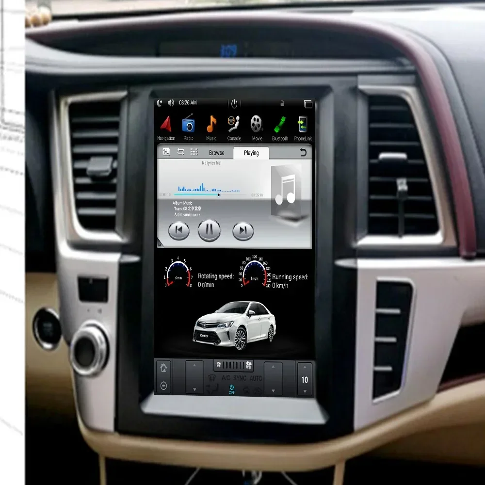 PX6 12,3 "Tesla для Toyota Highlander 2014 2015 2016-2017 Android автомобильный радиоприемник Strero DSP Автомобильный GPS-навигатор головное устройство Carplay
PX6 12,3 "Tesla для Toyota Highlander 2014 2015 2016-2017 Android автомобильный радиоприемник Strero DSP Автомобильный GPS-навигатор головное устройство Carplay