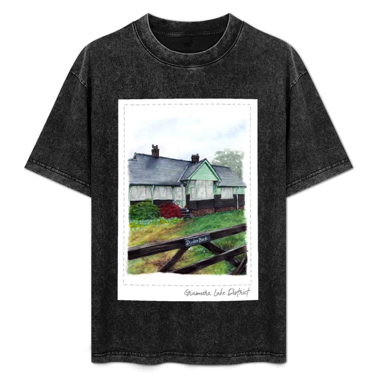 Hand Painted Wooden Cottage in Grasmere T-Shirt Basic Solid Color Short Sleeve T-Shirt
Hand Painted Wooden Cottage in Grasmere T-Shirt Basic Solid Color Short Sleeve T-Shirt