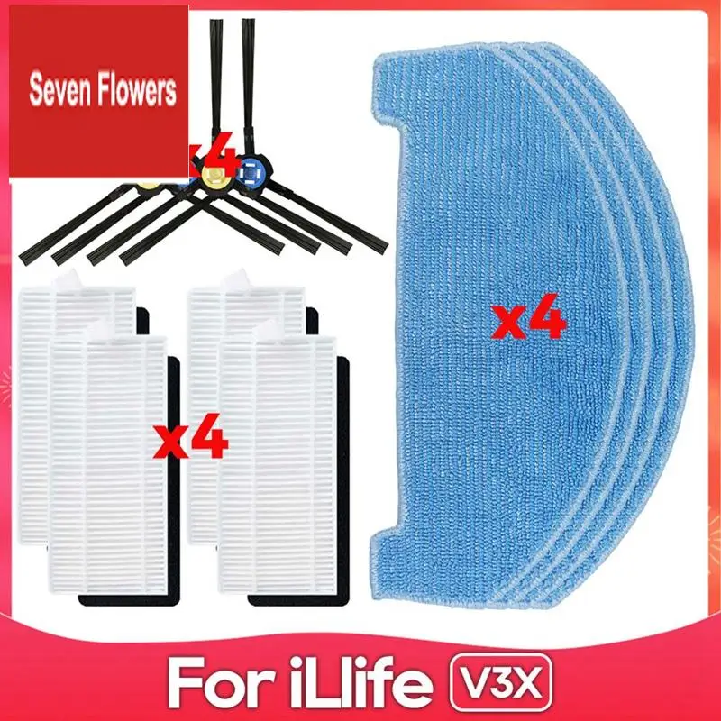 For ILIFE A20, T20S, V3x, Polaris PVCR 3600, G2 0926W, G2 0726W, G2 1226 Side Brush Filter Mop Accessories Kit
For ILIFE A20, T20S, V3x, Polaris PVCR 3600, G2 0926W, G2 0726W, G2 1226 Side Brush Filter Mop Accessories Kit
