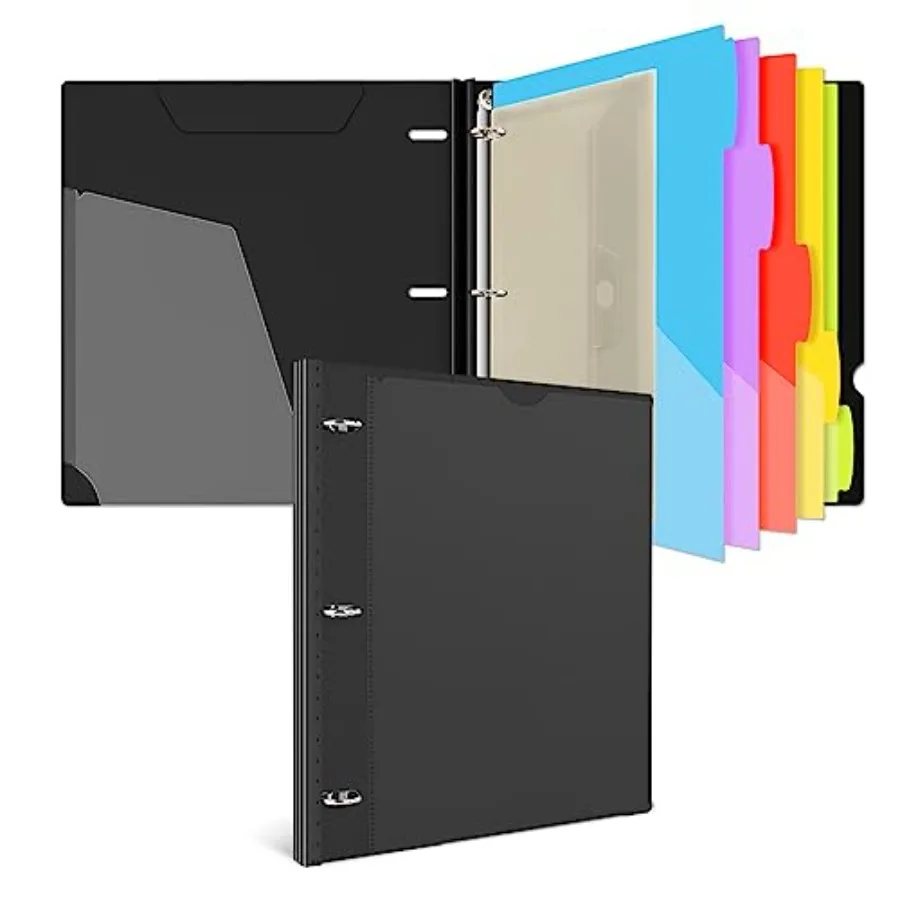 1 Inch 3-Ring Telescoping Project Organizer Binder, 13 Pocket, Customizable Front Cover, 5 Colors Pocket Divider and Plastic Bi
1 Inch 3-Ring Telescoping Project Organizer Binder, 13 Pocket, Customizable Front Cover, 5 Colors Pocket Divider and Plastic Bi