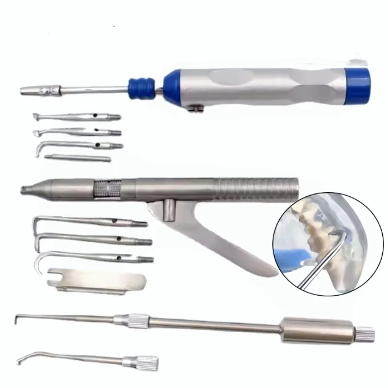 1 Set Dentistry Automatic Singlehanded Crown Remover Gun Stainless Steel Dental Surgical Instrument Tools with 3 Working Tip
1 Set Dentistry Automatic Singlehanded Crown Remover Gun Stainless Steel Dental Surgical Instrument Tools with 3 Working Tip