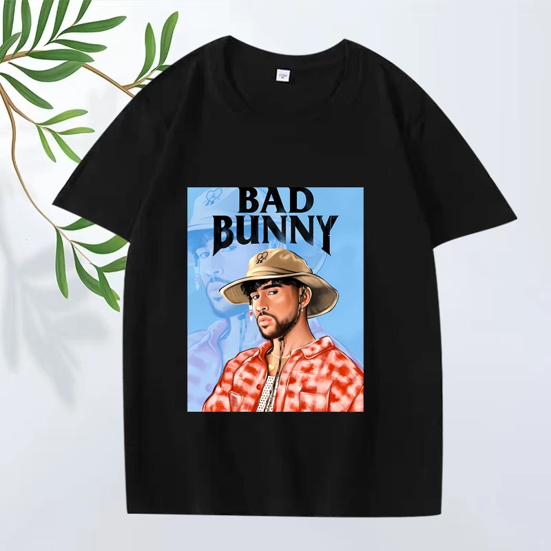 Bad Bunny fashion classic graphics T Shirt men women Oversized 100% Cotton streetwear cool short sleeve Summer print Unisex tops
Bad Bunny fashion classic graphics T Shirt men women Oversized 100% Cotton streetwear cool short sleeve Summer print Unisex tops