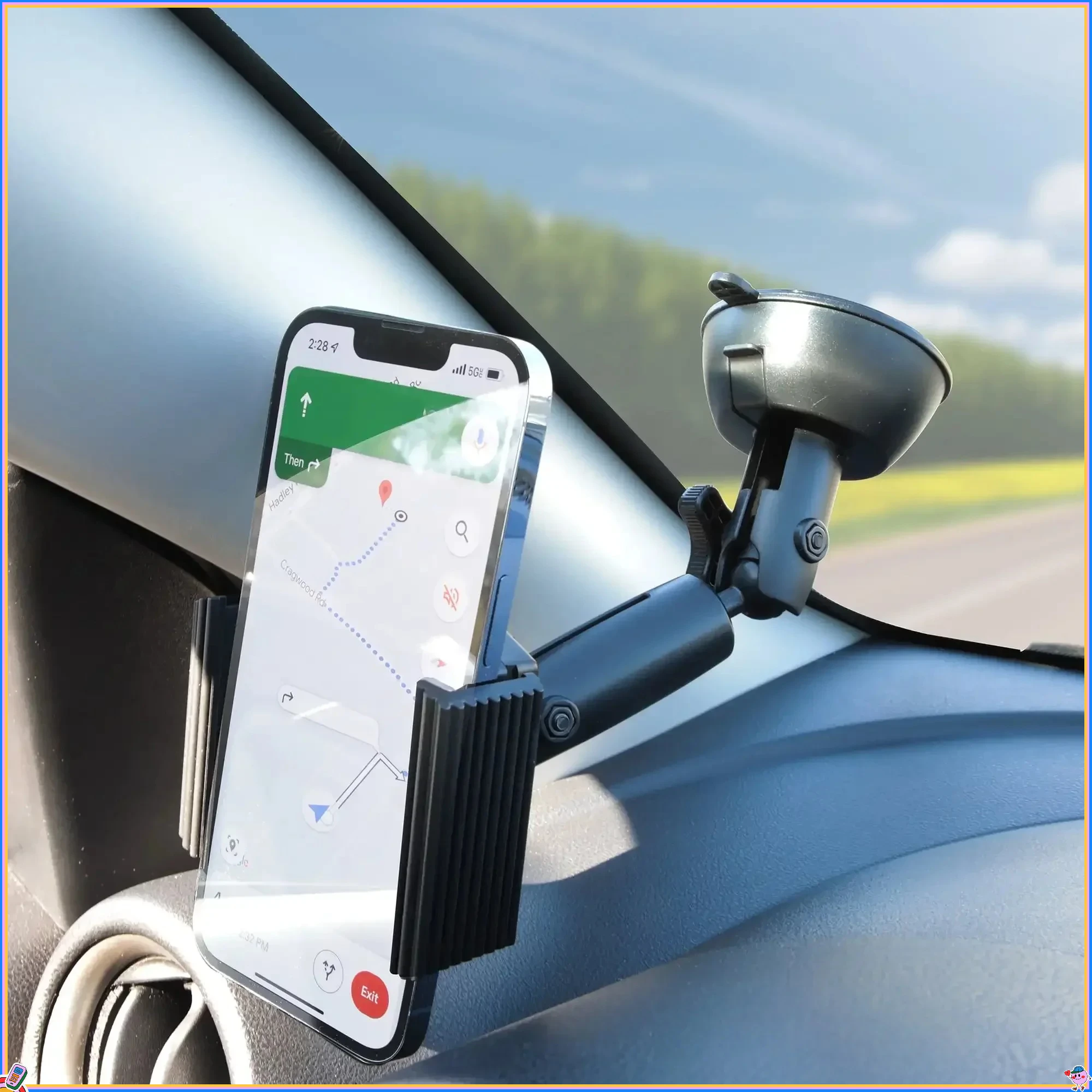 7-in-1 Universal Car Phone Holder - Cup/Vent/Dash/Windshield Mount with Adjustable Ball Head for Hands-Free Navigation & Driving
7-in-1 Universal Car Phone Holder - Cup/Vent/Dash/Windshield Mount with Adjustable Ball Head for Hands-Free Navigation & Driving