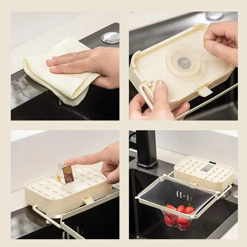 Drain Basket Strainer For Sink Suction Cup Corner Sink Strainer With 50 Mesh Filters Multifunctional Kitchen Sink Drain Rack
Drain Basket Strainer For Sink Suction Cup Corner Sink Strainer With 50 Mesh Filters Multifunctional Kitchen Sink Drain Rack