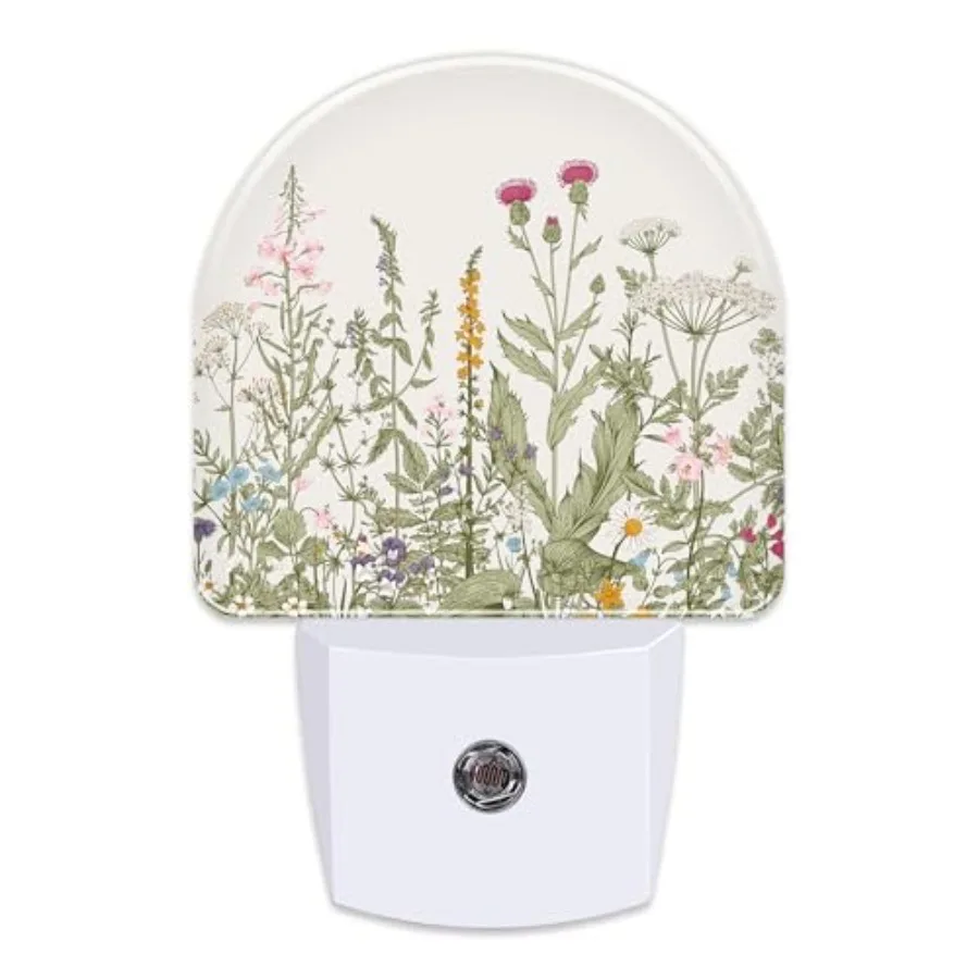 Herbs and Wild Flowers Night Light for,Watercolor Green Botanical Floral Leaves Night Light Plug in with Dusk to Dawn Sensor, 0
Herbs and Wild Flowers Night Light for,Watercolor Green Botanical Floral Leaves Night Light Plug in with Dusk to Dawn Sensor, 0