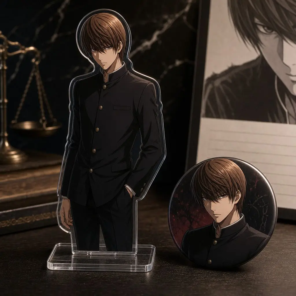 Death Record Light Yagami Acrylic Stand Cool Premium badge self made Light Yagami Anime Figure pin Collection friend ship gifts
Death Record Light Yagami Acrylic Stand Cool Premium badge self made Light Yagami Anime Figure pin Collection friend ship gifts