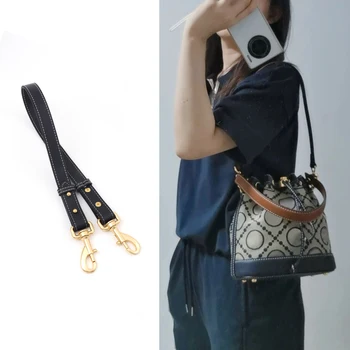 Tory Burch 스타일 아코디언 숄더 백 스트랩 교체 겨드랑이 버킷 백 싱글 숄더 핸드백 용 크로스 바디 스트랩