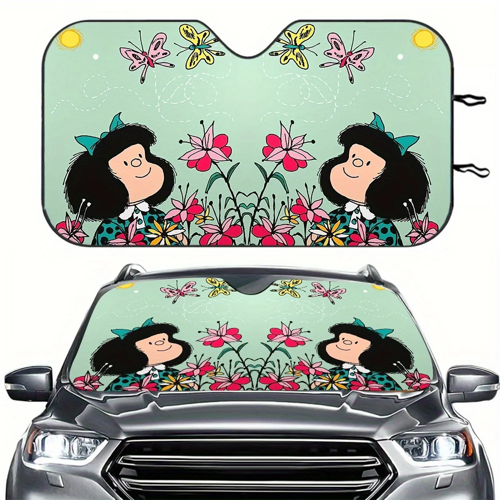 Солнцезащитный козырек для лобового стекла автомобиля Mafalda, 1 шт., 57,09x27,56 дюймов, складной с 2 присосками, яркий цветочный и дизайн бабочки,
Солнцезащитный козырек для лобового стекла автомобиля Mafalda, 1 шт., 57,09x27,56 дюймов, складной с 2 присосками, яркий цветочный и дизайн бабочки,