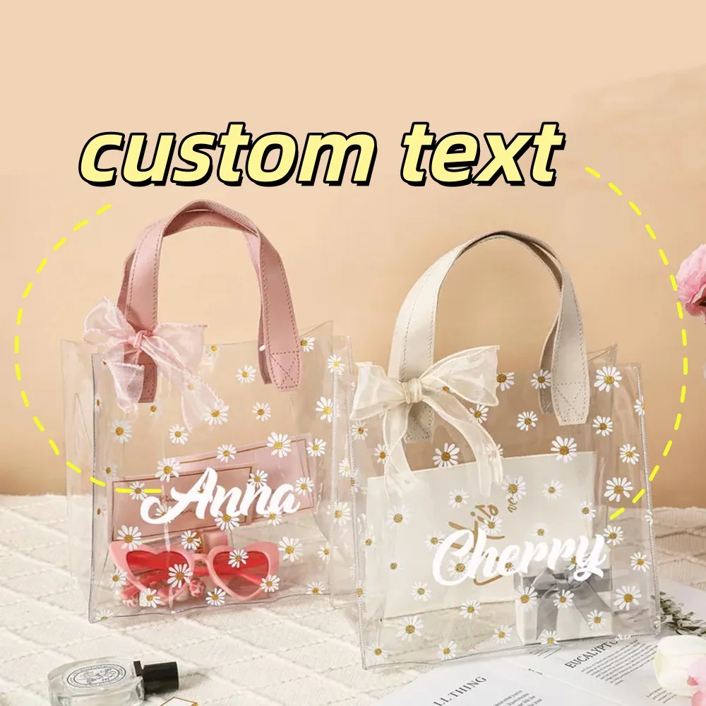 Exquisite Custom Printed Transparent PVC Tote Bag Elegant Minimalist Style Waterproof Reusable Handbag For Gift Wedding Shopping
Exquisite Custom Printed Transparent PVC Tote Bag Elegant Minimalist Style Waterproof Reusable Handbag For Gift Wedding Shopping
