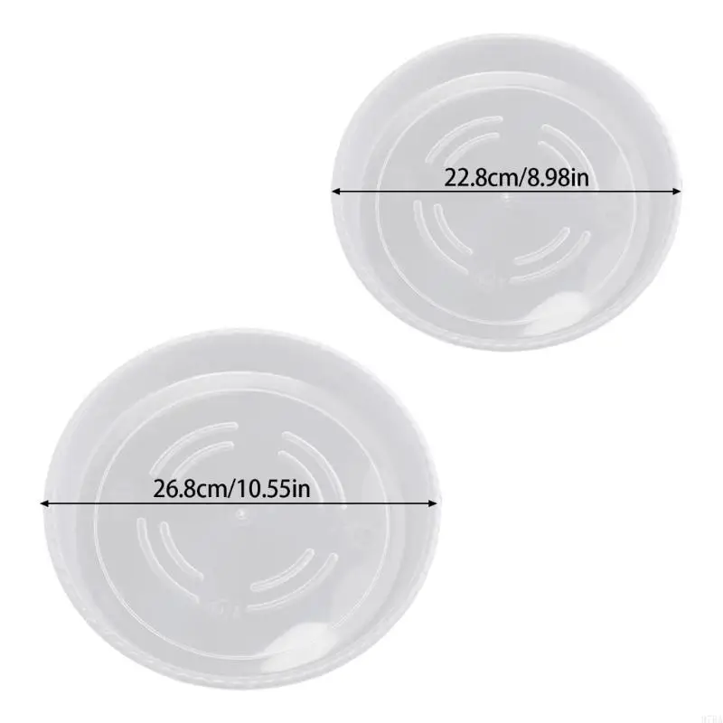 97BA 9/10.5Inch Clear Flower Pot Saucers Durable Plastic Plant Drip Trays For Indoor Gardening
97BA 9/10.5Inch Clear Flower Pot Saucers Durable Plastic Plant Drip Trays For Indoor Gardening
