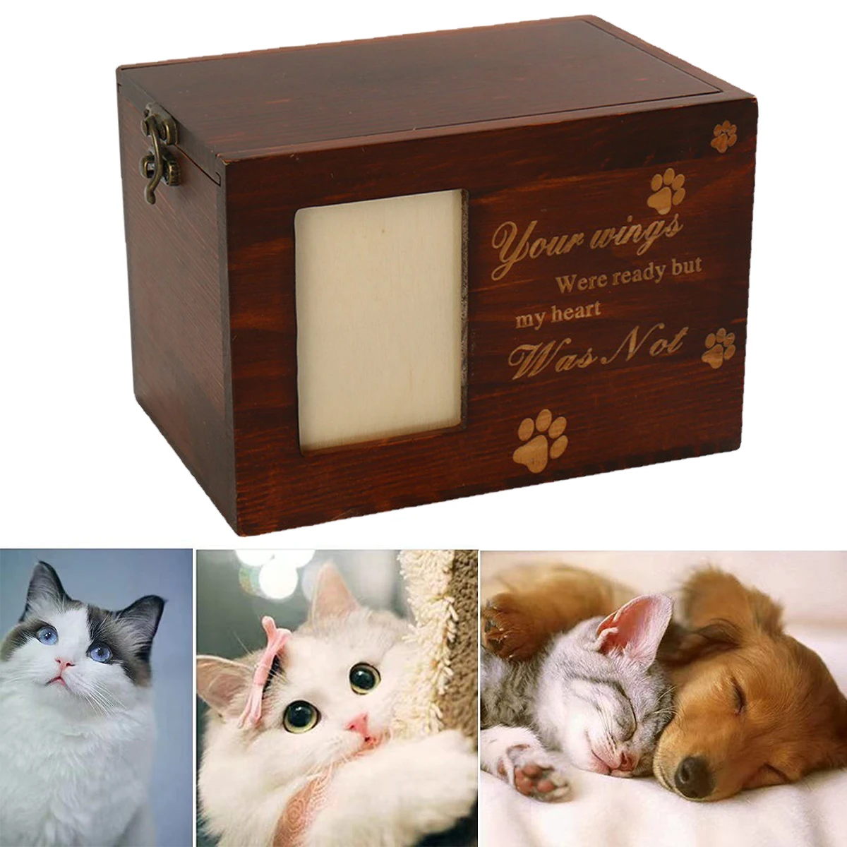 1Pcs New Wooden Pet Urn with Bamboo Frame Retro Wooden Animal Cremation Box Small Wooden Craft for Memorial Keepsakes
1Pcs New Wooden Pet Urn with Bamboo Frame Retro Wooden Animal Cremation Box Small Wooden Craft for Memorial Keepsakes