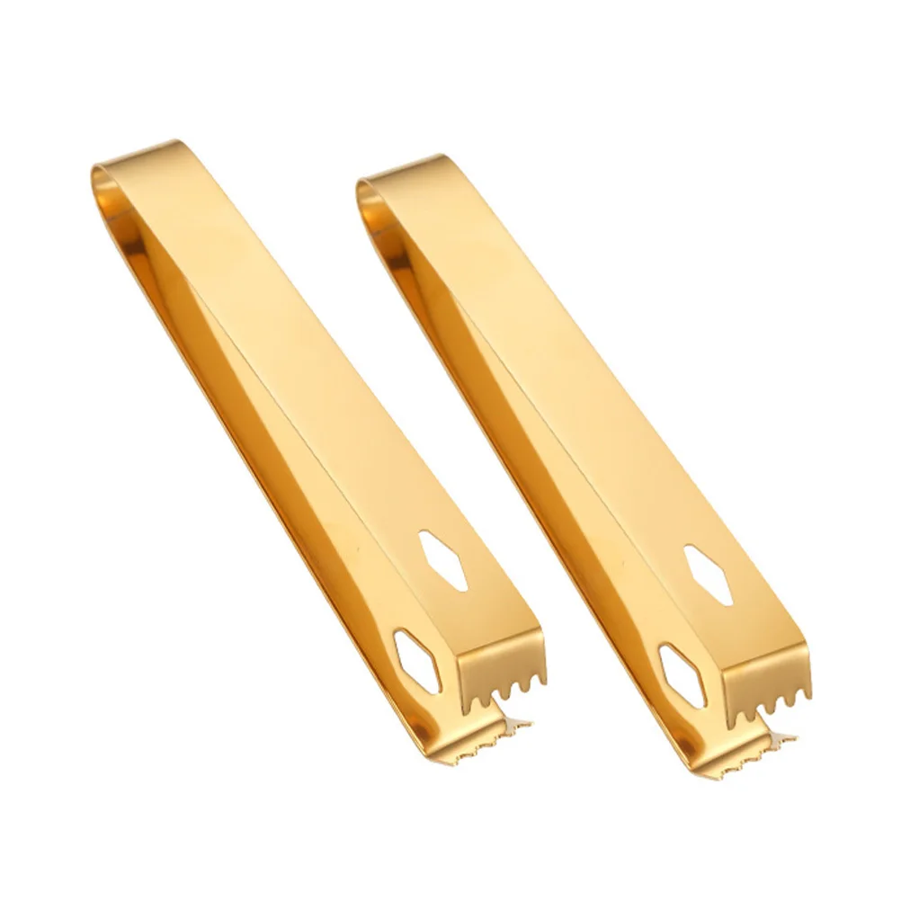 2pcs Stainless Steel Cube Tongs Non-Skid Sawtooth Edge Thickened Bar Kitchen Restaurant Use Ice Serving Tong Food Clamp
2pcs Stainless Steel Cube Tongs Non-Skid Sawtooth Edge Thickened Bar Kitchen Restaurant Use Ice Serving Tong Food Clamp