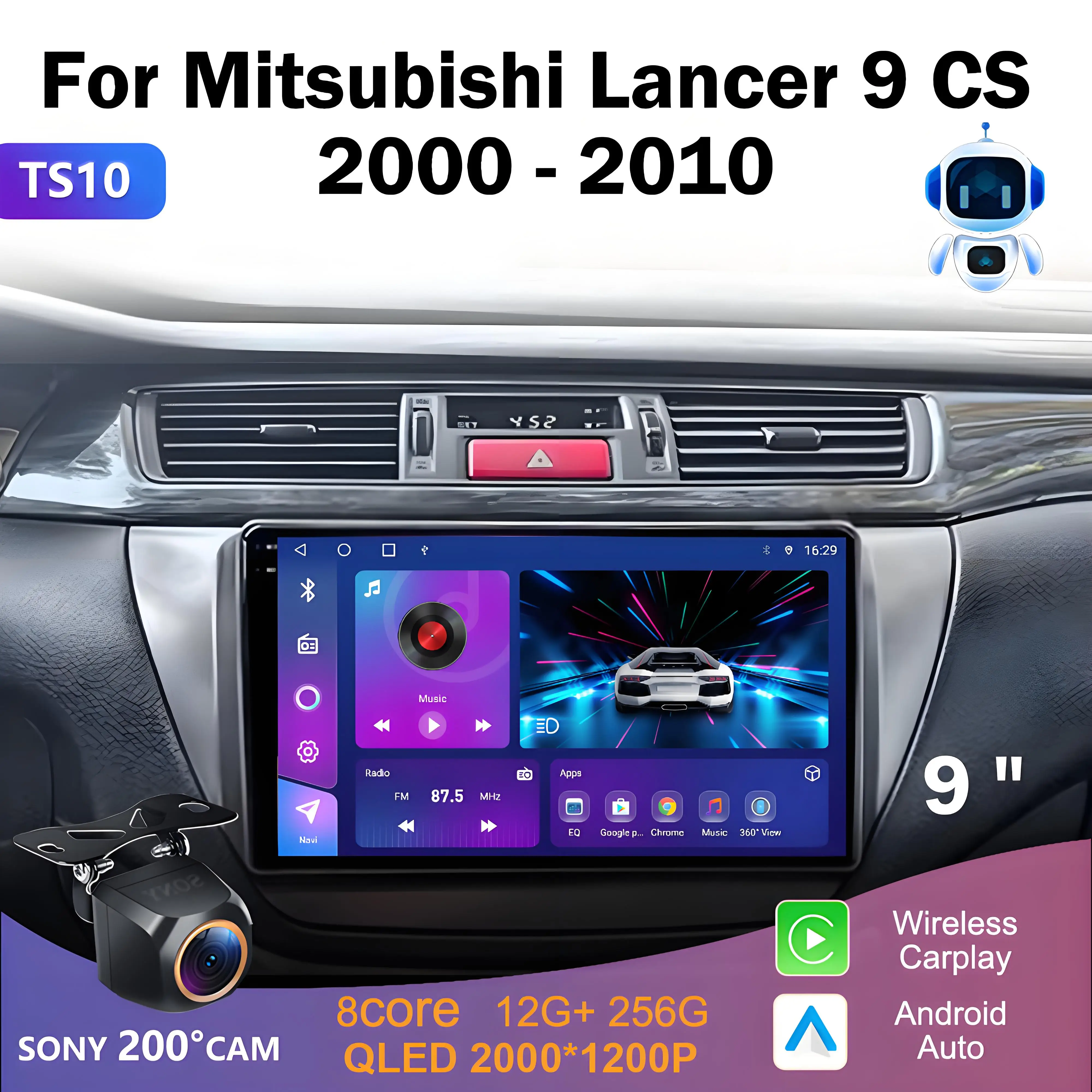 Android 14 Автомобиль для Mitsubishi Lancer 9 CS 2000 ~ 2010 Авто Радио GPS-навигация Стерео головное устройство без 2din DVD QLED Screem Carplay
Android 14 Автомобиль для Mitsubishi Lancer 9 CS 2000 ~ 2010 Авто Радио GPS-навигация Стерео головное устройство без 2din DVD QLED Screem Carplay