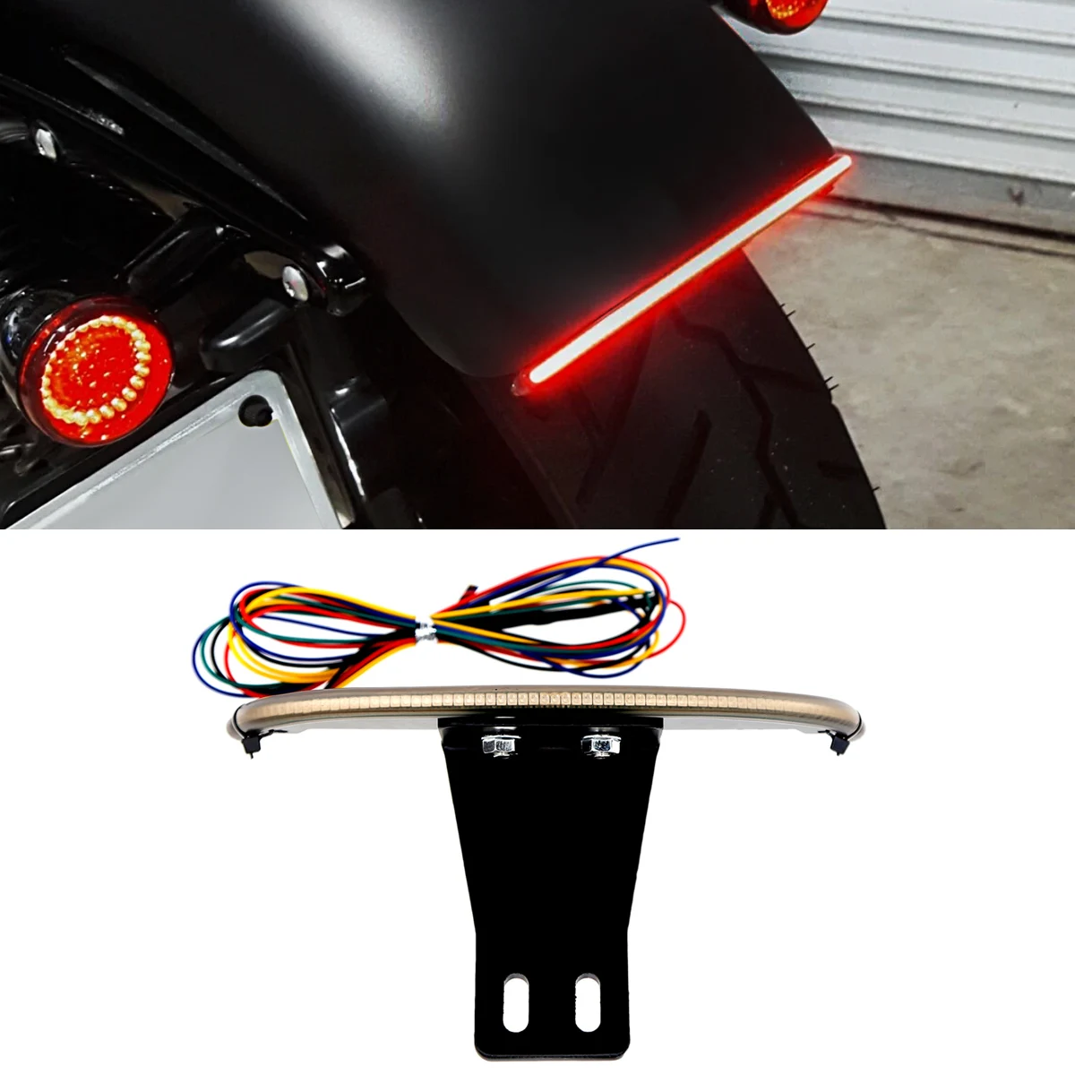 LED Rear Fender Eliminator Turn Signal License Light Kit For Harley 2016 UP Sportster 883 1200 48
LED Rear Fender Eliminator Turn Signal License Light Kit For Harley 2016 UP Sportster 883 1200 48