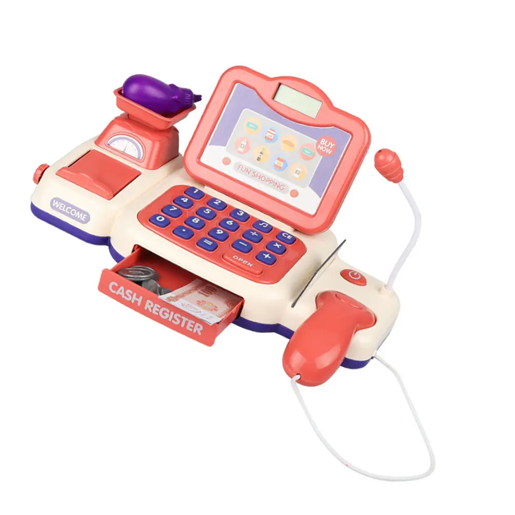 1Set Cash Register Simulation Educational Play House Supermarket Role Play Pretend Shopping Learning Children Cognitive
1Set Cash Register Simulation Educational Play House Supermarket Role Play Pretend Shopping Learning Children Cognitive