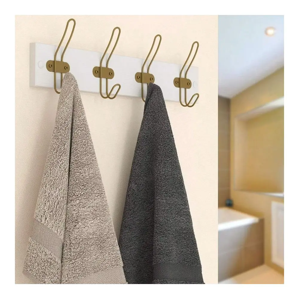 Brushed Gold Wall Hooks For Hanging Coat Clothes And Towel Brushed Gold Coat Hook Rack Door Or Wall Mount White Hanger With 4 M
Brushed Gold Wall Hooks For Hanging Coat Clothes And Towel Brushed Gold Coat Hook Rack Door Or Wall Mount White Hanger With 4 M